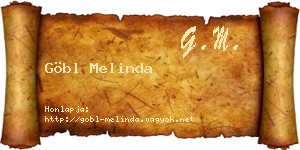 Göbl Melinda névjegykártya