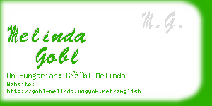 melinda gobl business card